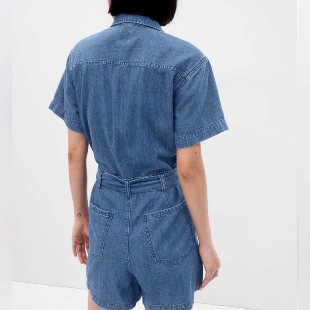 GAP Blue Denim Jumpsuit - Picture 6 of 12